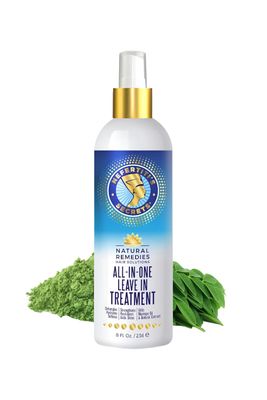 Nefertiti&#39;s Secrets All In One Leave-In Treatment, Moringa Oil &amp; Rosemary Hair Conditioner, Strengthen &amp; Stimulates, Heat Protection Spray For Hair Growth, Travel Size Moisturizer - 8 Oz / 236 ml