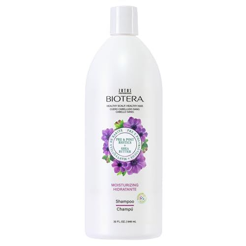Biotera Moisturizing Shampoo | Hydrates &amp; Moisturizes Dry, Medium, Fine Hair | Microbiome Friendly | Vegan &amp; Animal Test Free | Paraben Free | Color-Safe | 32 Fl Oz