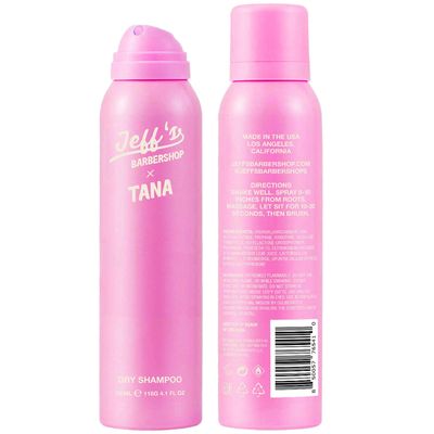 Jeff&#39;s Barbershop Jeff x Tana Dry Shampoo, Dry Shampoo Hair Spray, Jeff Wittek &amp; Tana Mongeau, Clear, 4.1 fl oz