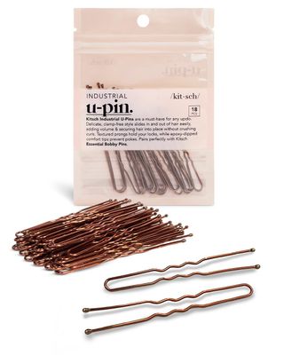 Kitsch U Shaped Hair Pins for Girls, Teens &amp; Women | Hairpin Perfect for Updos, Ballet Buns &amp; Wig Styling - 3 Inches &amp; 2.5 Inches, Brown, 18Pcs