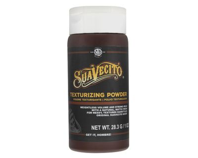 Suavecito Texturizing and Volumizing Hair Styling Powder with Shine Free Matte Finish and Strong Hold - No Mess, Oil Absorbing, Long Lasting - 1 oz