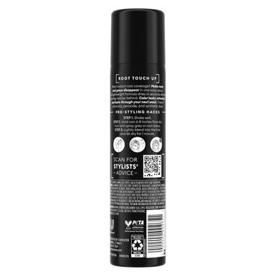 TRESemm Root Touch-Up Temporary Black Hair Hair Color Touch-Up Spray, Ammonia-free, Peroxide-free Root Cover-Up Spray 2.5 oz