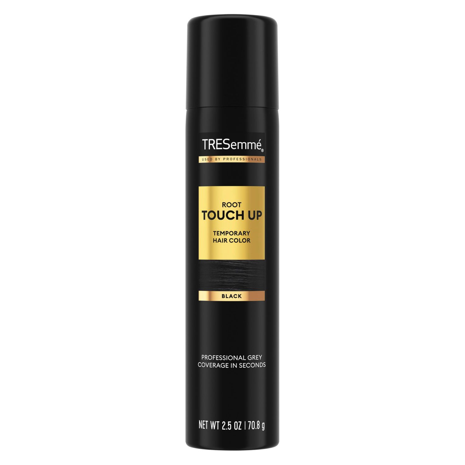 TRESemm Root Touch-Up Temporary Black Hair Hair Color Touch-Up Spray, Ammonia-free, Peroxide-free Root Cover-Up Spray 2.5 oz