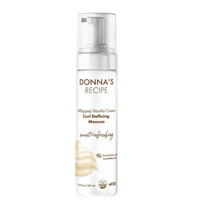 Donna&#39;s Recipe by Tabitha Brown Curl Defining Mousse Whipped Vanilla Cream