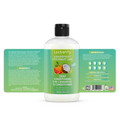 Locsanity Grapefruit Coconut &amp; Lime Moisturizing and Nourishing Shampoo