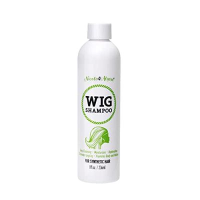 Nicole &amp; Alyssa - Wig Shampoo For Synthetic Hair 8oz - Soak &amp; Rinse, Deep Cleansing, Revitalizes, Moisturizes, Detangles (Pack of 1)