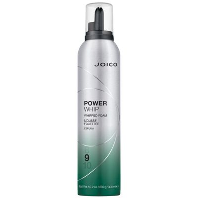 Joico Power Whip Whipped Foam | For Most Hair Types | Add Volume &amp; Body | Thermal Heat, Humidity, &amp; Pollution Protection | Boost Shine | Control Frizz &amp; Flyaways | Silicone &amp; Paraben Free | 10.2 Fl Oz
