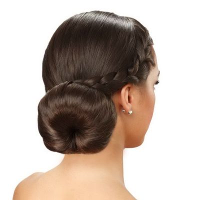 Goldrose Buns 2 Pieces Magic Hair Styling Styler Twist Ring Former Shaper Doughnut Donut Chignon Bun Maker Clip Hair Curler Accessory Small &amp; Large (Brown)