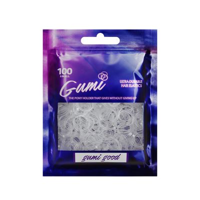 Gumi Clear Elastics 3/4 inch Hair Band Small