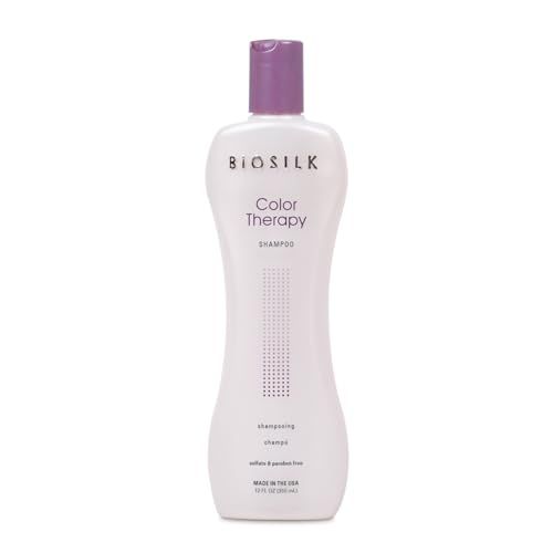 BioSilk Color Therapy Shampoo, Gently Cleanses Without Stripping Hair Color, Color Protection While Cleansing, Sulfate, Paraben &amp; Cruelty-Free, 12 Oz