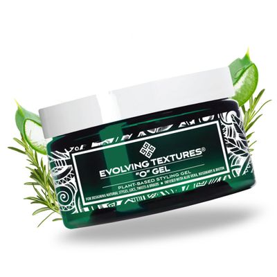 Evolving Textures O Gel Plant-Based Natural Hair Styling Gel with Aloe Vera and Biotin: End Frizz &amp; Dryness with Maximum Hold, Moisture &amp; Shine Ideal for Locs, Braids, Twists and Curls 4 fl. oz