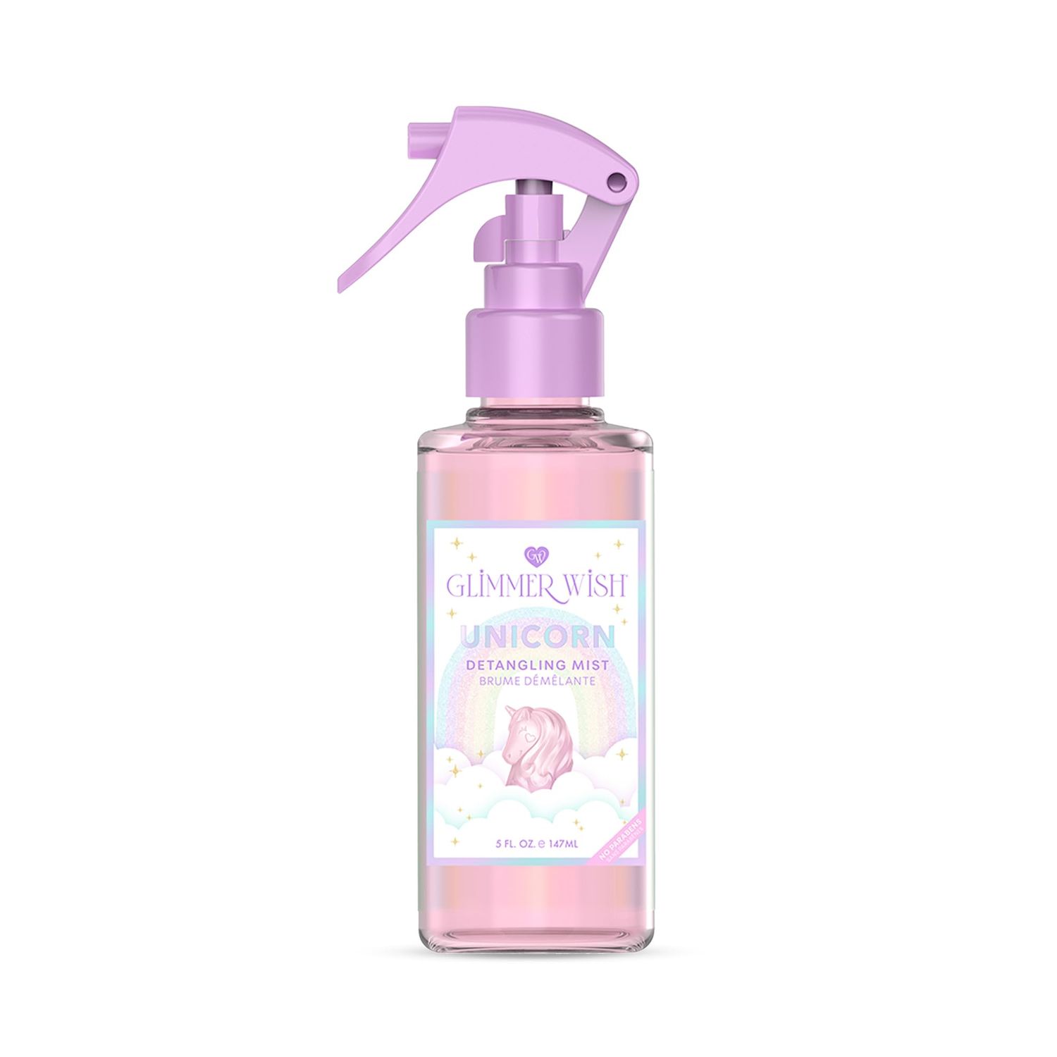 Glimmer Wish Unicorn Hair Detangler Spray For Kids, Hair Detangler Spray for Women, Kids Detangler Spray, Detangling Spray, Kids Hair Products, Kids Leave in Conditioner Spray, 5 fl oz