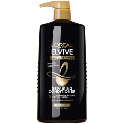 LOral Paris Elvive Total Repair 5 Repairing Conditioner for Damaged Hair Conditioner with Protein and Ceramide for Strong Silky Shiny Healthy Renewed Hair 28 Fl Oz