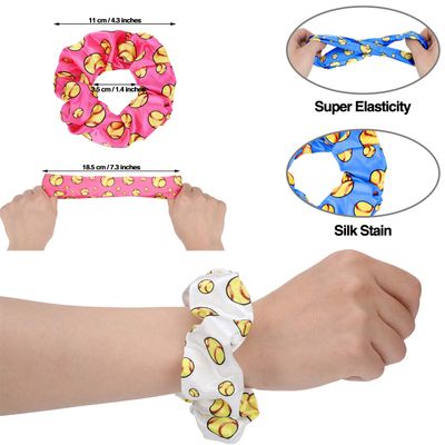 20 Pieces Softball Soccer Basketball Hair Scrunchies Satin Hairbands Scrunchy Elastic Hair Ties for Women(Softball Style)