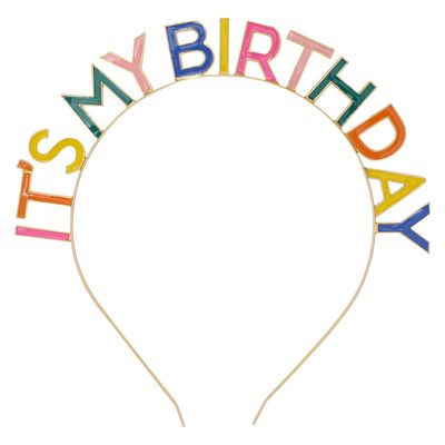 Happy Birthday Crown Rainbow It&#39;s My Birthday Headband Birthday Headpiece Birthday Crown Gift Party Decorations for Women Girls