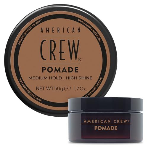 American Crew Men&#39;s Hair Pomade, Like Styling Gel with Medium Hold &amp; High Shine, Travel Size, 1.7 oz
