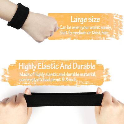 Thick Seamless Hair Ties, Hair Scrunchies Elastics Hair Bands Scrunchy Large Cotton Hair Tie Rope Ponytail Holders for Thick Heavy or Curly Hair Neutral Colors 20 PCS