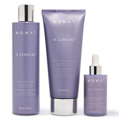 MONAT IR Clinical System - Complete Hair Care Restoration Kit with Thickening Shampoo, Conditioner &amp; Thinning Defense Serum - Strengthens, Protects, &amp; Revives Hair for Thicker, Fuller-Looking Results