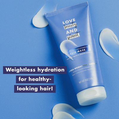 Love Beauty and Planet Hair Mask Deep Conditioning Treatment Coconut Water & Mimosa Flower for dry hair Sulfate-free, Silicone-free, & Paraben-Free 6 oz