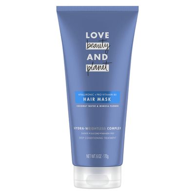 Love Beauty and Planet Hair Mask Deep Conditioning Treatment Coconut Water &amp; Mimosa Flower for dry hair Sulfate-free, Silicone-free, &amp; Paraben-Free 6 oz