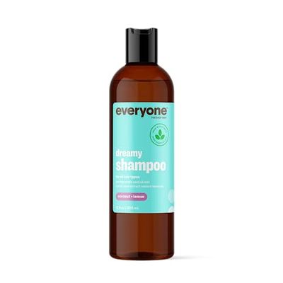 Everyone Hair Care Dreamy Shampoo - Coconut + Lemon, 12 fl oz Bottle, Gentle Cleansing &amp; Moisturizing Hair Shampoo, Sulfate Free &amp; Paraben Free