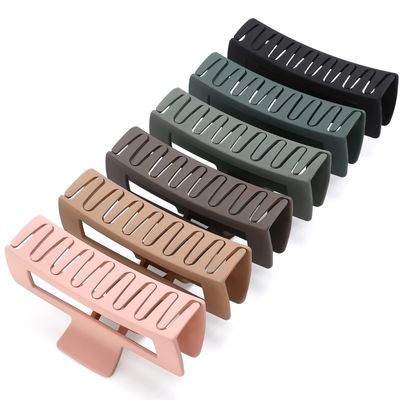 5 Inch Extra Large Hair Clips, Big Claw Clips for Thick Long Curly Hair, Strong Hold Jaw Clip Oversized Nonslip Square Hair Clips for Women, Jumbo Claw Clips Light Green Valentine&#39;s Day Gifts Holiday