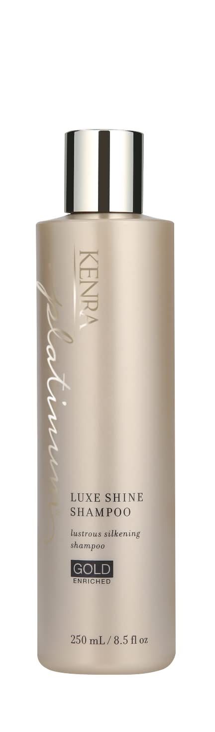 Kenra Platinum Luxe Shine Shampoo | Gold Enriched | Lustrous Silkening Shampoo | Transforms Dull And Lifeless Strands To Glamorous And Full-Bodied Hair | All Hair Types | 8.5 fl. Oz