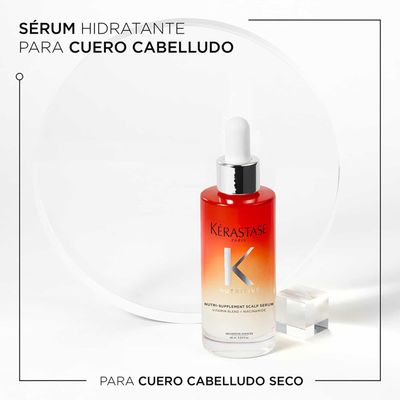 Krastase Nutritive, Hydrating Scalp Serum for Dry Hair, With Niacinamide and Vitamins, Moisturising and Revitalising, Fast Absorbing and Non Greasy, Nutri-Supplement, 90 ml