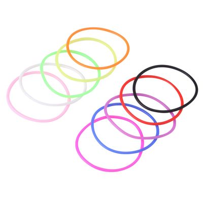 Senkary 120 Pieces Colorful Silicone Jelly Bracelets Stretchy 80s Gel Gummy Bracelets Hair Ties for Party Favors, Adults, Women, Kids, Girls (10 Colors)