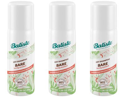 Batiste Dry Shampoo Bare Mini Travel Size 1.6 oz (Pack of 3)