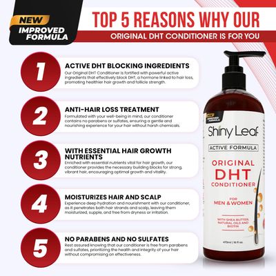 DHT Blocker Conditioner with Rosemary Leaf Oil for Hair Growth, Softer &amp; Smoother Hair, Paraben &amp; Sulfate Free, 16 oz