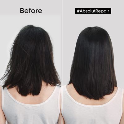 L'Oreal Professionnel Absolut Repair Golden Mask - Repairs Damage &amp; Provides Shine For Fine to Medium, Dry, &amp; Damaged Hair With Quinoa &amp; Proteins
