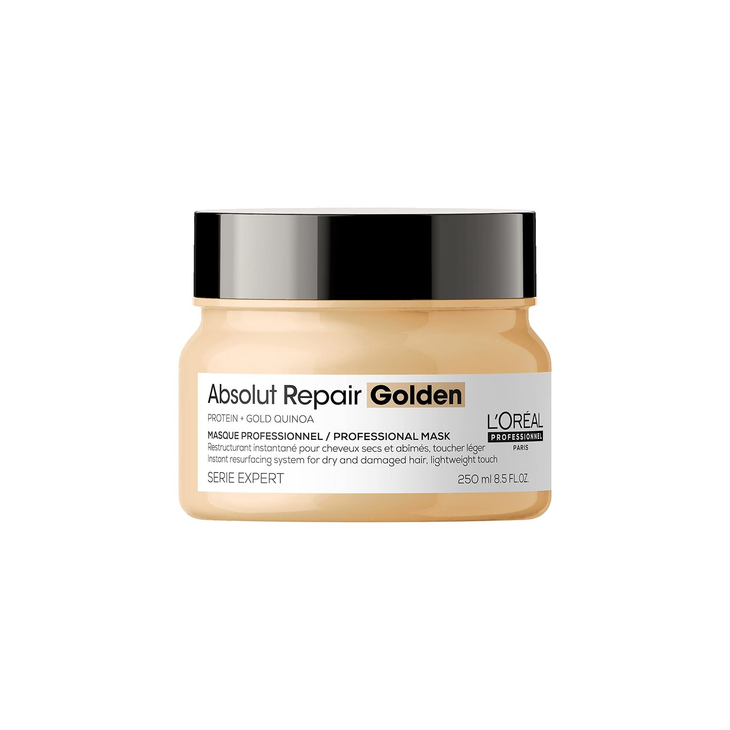 L&#39;Oreal Professionnel Absolut Repair Golden Mask - Repairs Damage &amp; Provides Shine For Fine to Medium, Dry, &amp; Damaged Hair With Quinoa &amp; Proteins