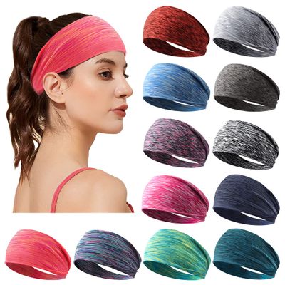 Jesries Women&#39;s Workout Headbands Non Slip Sport Sweatbands Yoga Hairbands for Travel Fitness Athletic Elastic Moisture Wicking for Girls