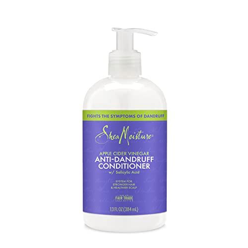 SheaMoisture Hair Care System Anti-Dandruff For Stronger Hair &amp; Healthier Scalp Conditioner Formulated With Apple Cider Vinegar And Fair Trade Shea Butter 13oz