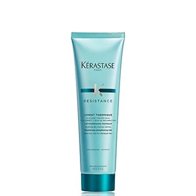KRASTASE Resistance Heat Protection Serum, Blow Dry and Styling Primer for Damaged Hair, Reduces Breakage and Hydrates Hair for All Hair Types, Ciment Thermique, 5.1 Fl Oz