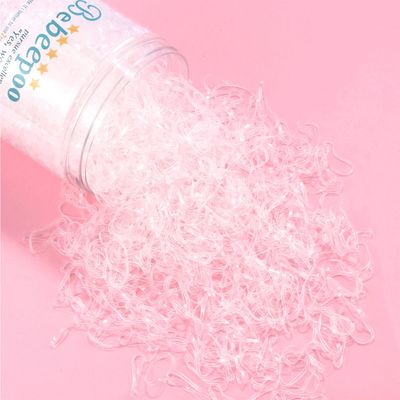 Clear Hair Elastics?BEBEEPOO 2500pcs Rubber Bands for Hair, Clear Mini Elastic Rubber Hair Bands, Small Hair Tties - STRONG - REUSEABLE