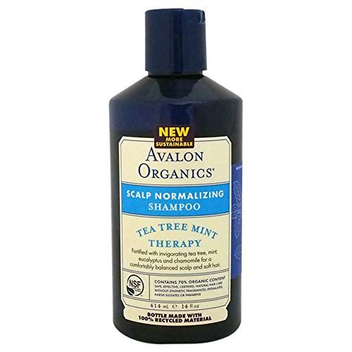 Avalon Organics Therapy Scalp Normalizing Shampoo, Tea Tree Mint, 14 Oz