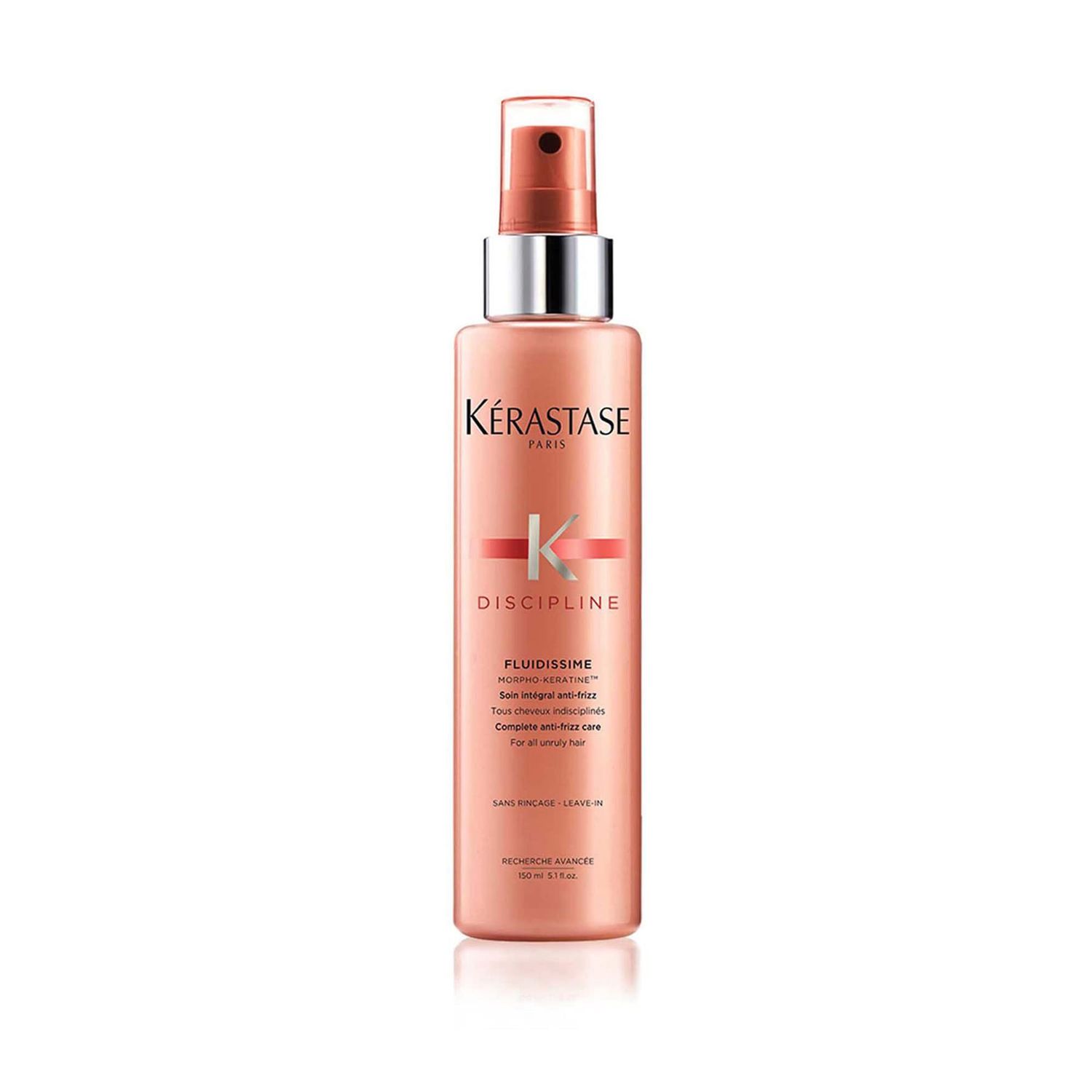 Kerastase Discipline Fluidissime Anti-Frizz Spray | Hair Smoothing &amp; Heat Protectant Spray | Illuminates Shiny Hair | With Morpho-Keratine and Conditioning Agents | For Styled Hair | 5.07 Fl Oz
