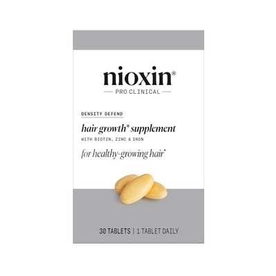Nioxin Density Defend Hair Growth Supplements | With Biotin, Zinc and Iron | For Hair Growth and Thickness| 30 Tablets