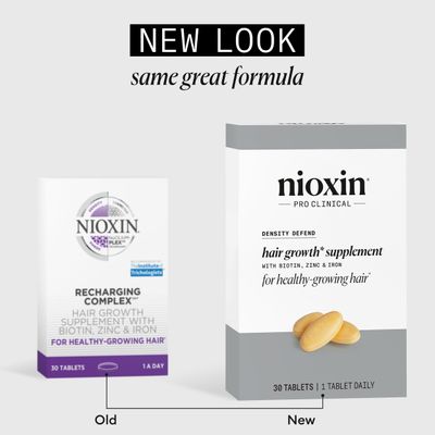 Nioxin Density Defend Hair Growth Supplements | With Biotin, Zinc and Iron | For Hair Growth and Thickness| 30 Tablets