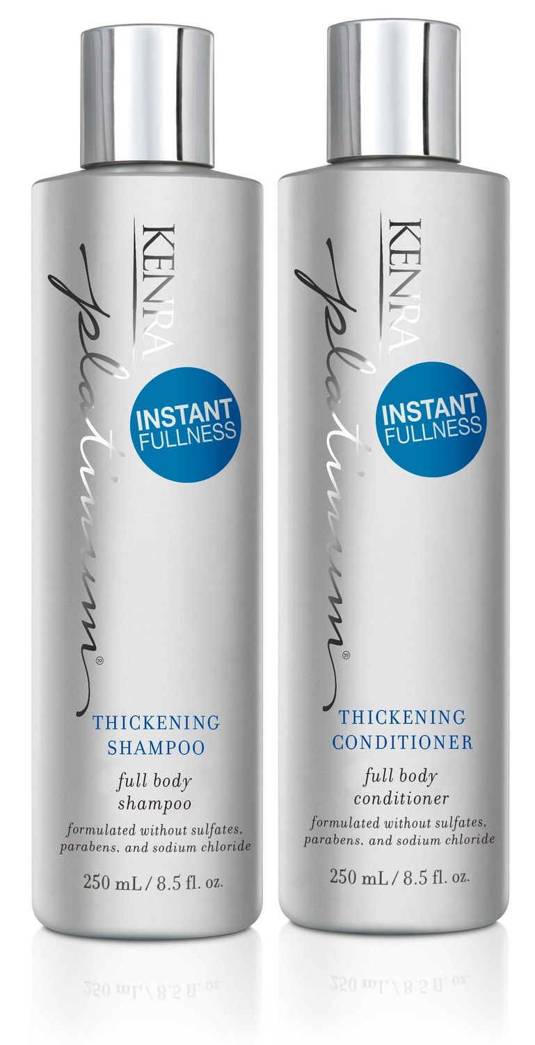 Kenra Platinum Thickening Shampoo/Conditioner | Provides Nourishment &amp; Delivers Shine | Increases Thickness &amp; Volume | Body &amp; Fullness | Protects Against Humidity | All Hair Types | 8.5 fl. Oz (Set)