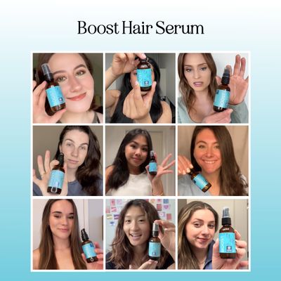 Biotin Hair Growth Serum - Rosemary Hair Thickening Serum with Peppermint Caffeine and Black Castor Oil for Hair Growth - Volumizing Hair Serum for Hair Growth for Men &amp; Women - Vegan &amp; Cruelty Free