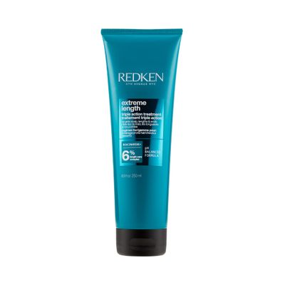 Redken Extreme Length Triple Action Treatment Mask, Rinse-Out Mask With Biotin &amp; Niacinamide
