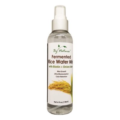 By Natures Fermented Rice Water Mist for Hair Growth with Biotin + Onion Juice, 6 Fl Oz (Pack of 1)