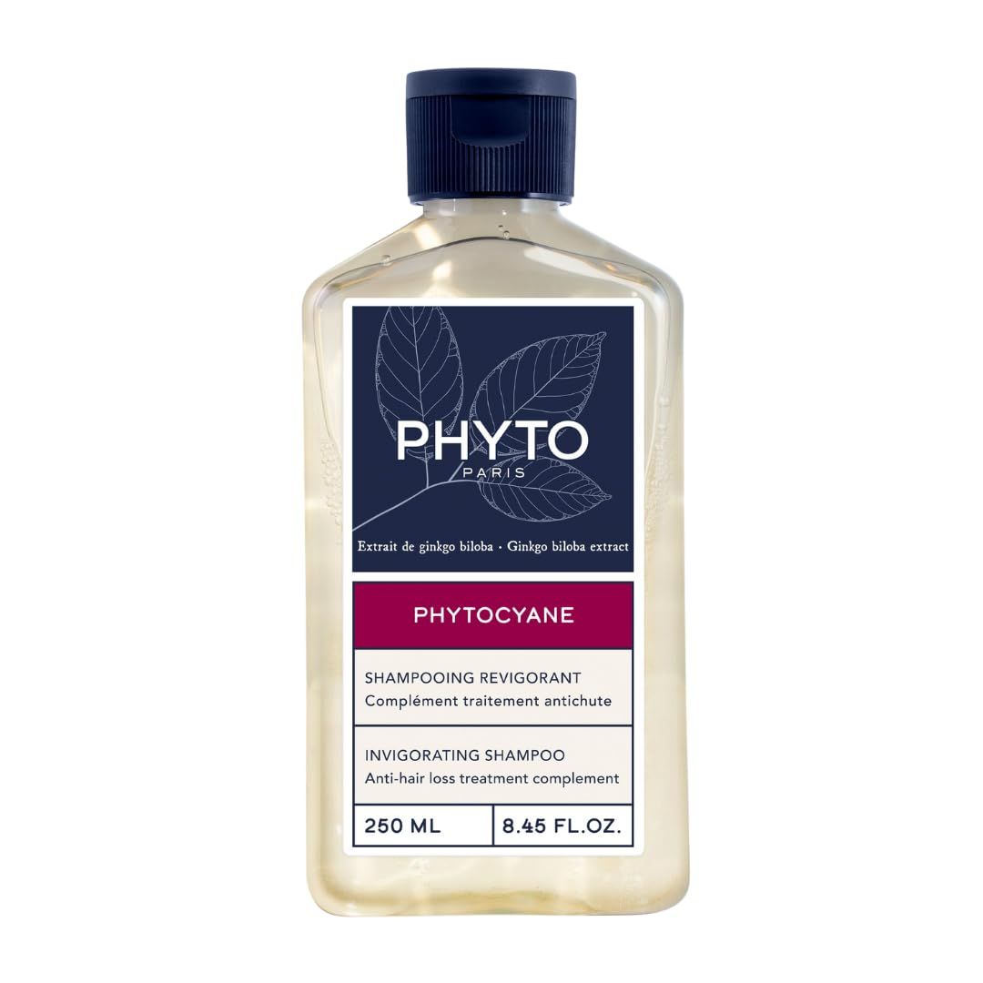 PHYTO|PHYTOCYANE - Thinning Hair Shampoo for Men &amp; Women|Revitalizing Formula with Ginkgo Biloba B Vitamins &amp; Rosemary | Promotes Thicker &amp; Stronger Hair|250ml