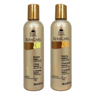 Avlon KeraCare Color-Treated Hair Duo: 8 oz Moisturizing Shampoo &amp; Conditioner Set