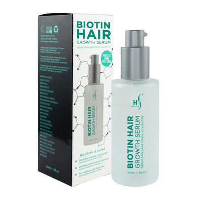 HerStyler Biotin Hair Serum for Women - for Dry and Damaged Hair - Boosts Shine, Hair Growth, Thickening - Non Greasy - 2 Fl. Oz. (1 Pack)