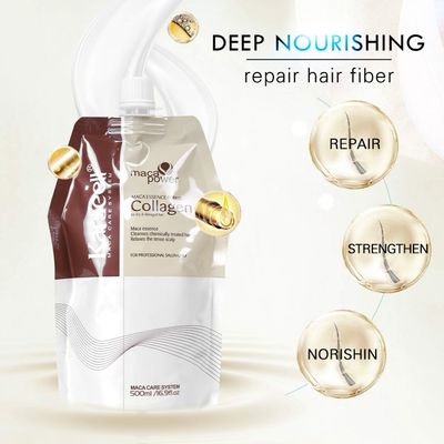 Karseell Collagen Hair Treatment 16.9 Oz 500ml Deep Repairs Conditioner Argan Oil Keratin Hair Treatment for Dry Damaged Curly Bleached & All Hair Types