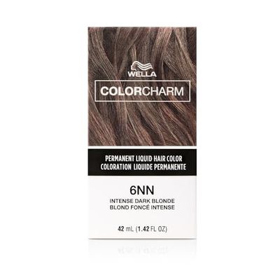 COLORCHARM Permanent Liquid Hair Color for Gray Coverage| 6NN Intense Dark Blonde | 1.4 Fl Oz